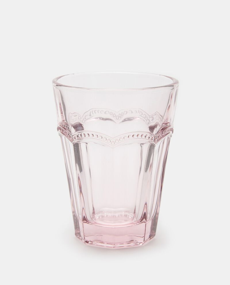 Bicchiere acqua in vetro decorato cover