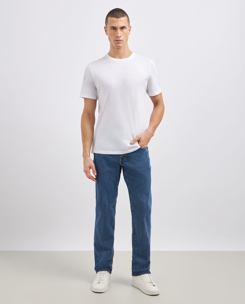 Jeans regular fit in puro cotone uomo cover