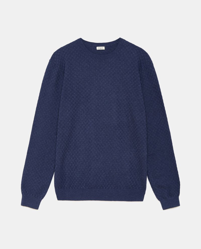 Pullover tricot in misto cashmere uomo single tile 0 