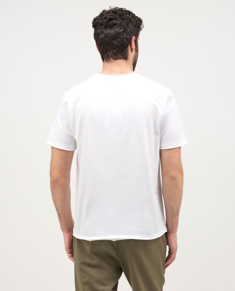 T-shirt con stampa sul fronte in puro cotone uomo single tile 1 