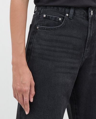Jeans cropped a taglio vivo donna detail 2