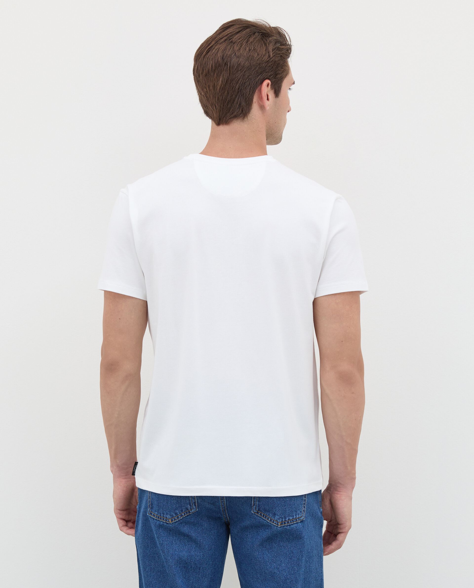 T-shirt con taschino in cotone elasticizzato uomo