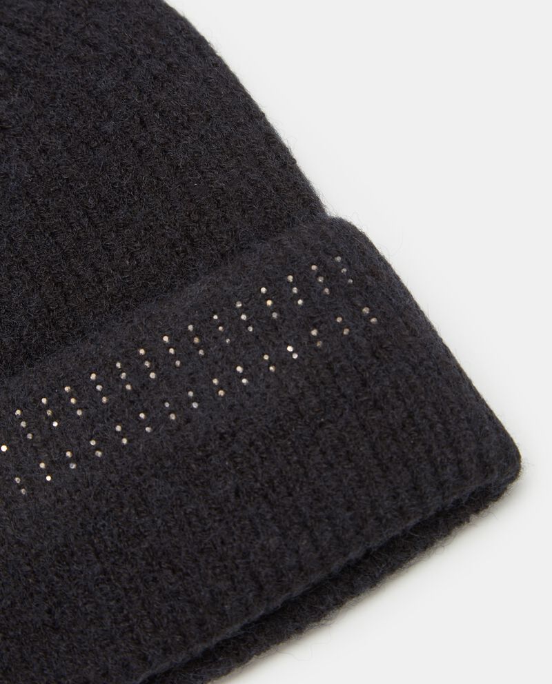 Berretto in tricot con strass donna single tile 1 