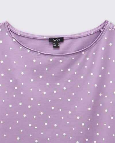 T-shirt in cotone stretch a pois donna detail 1