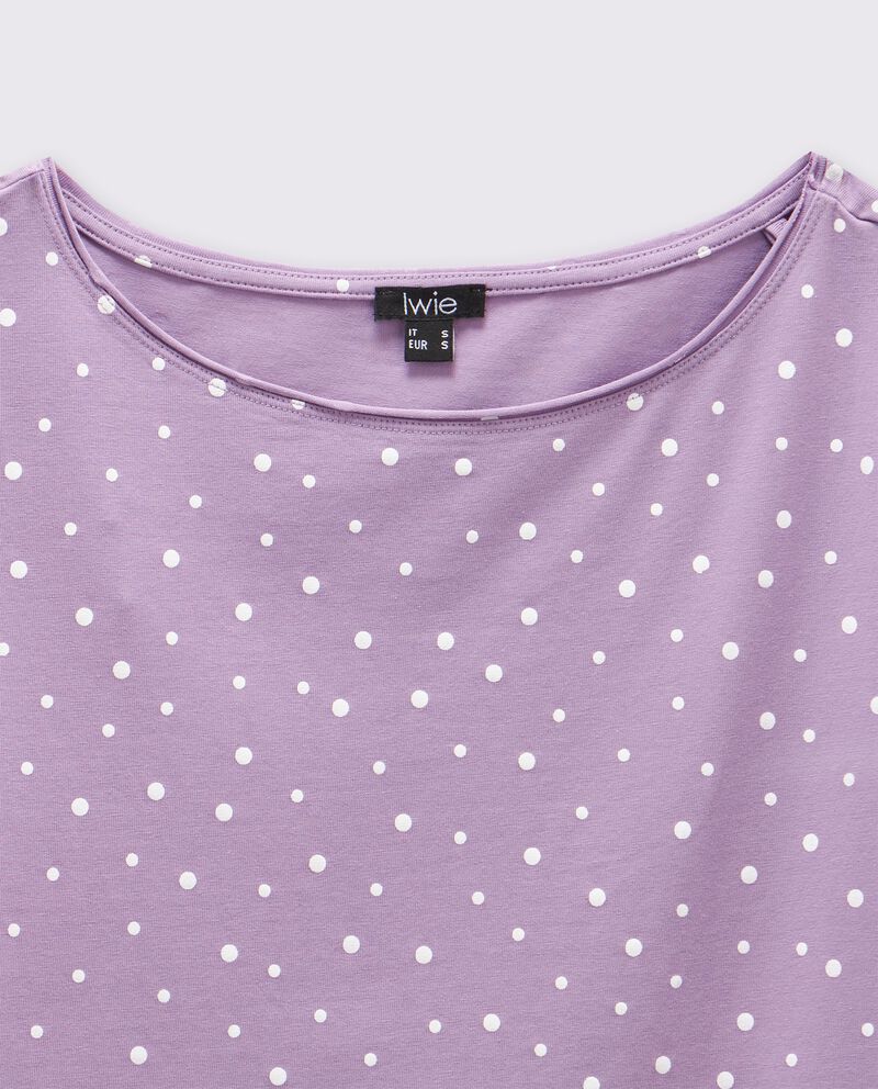 T-shirt in cotone stretch a pois donna single tile 1 