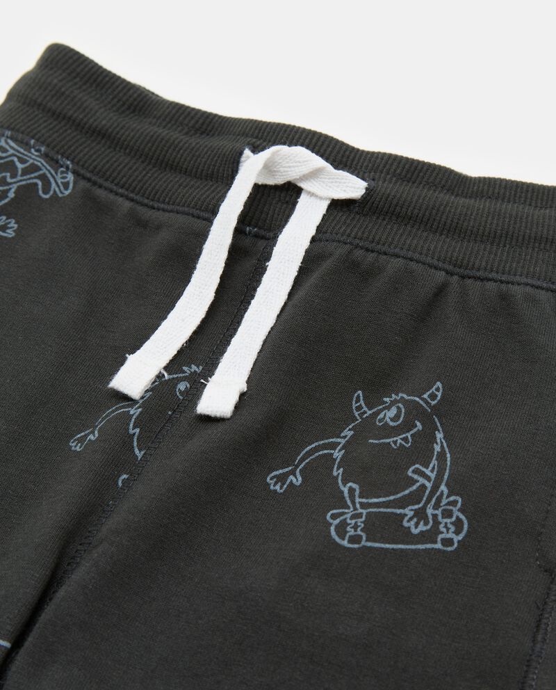 Pantaloni stampati in felpa di puro cotone neonato single tile 1 