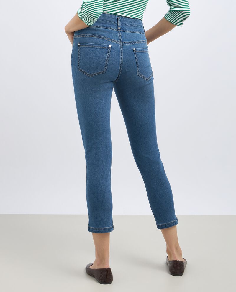 Jeans slim fit cropped donna single tile 1 cotone