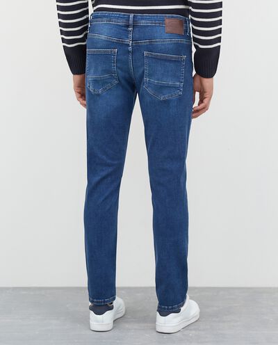 Jeans 5 tasche in cotone stretch uomo detail 1