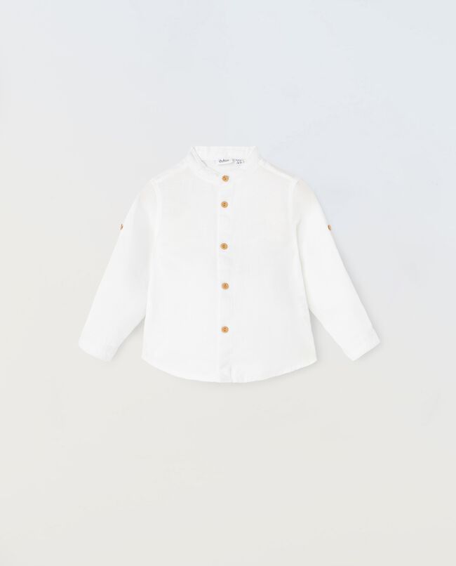 Camicia in misto lino neonato carousel 0