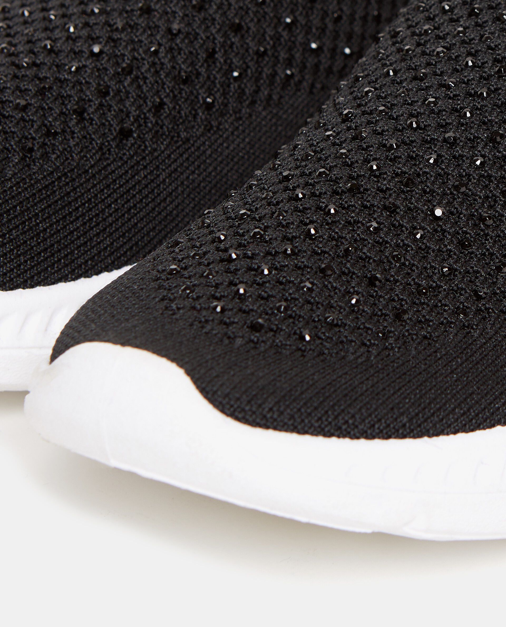 Sneakers calzetto con strass donna