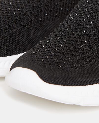 Sneakers calzetto con strass donna detail 1