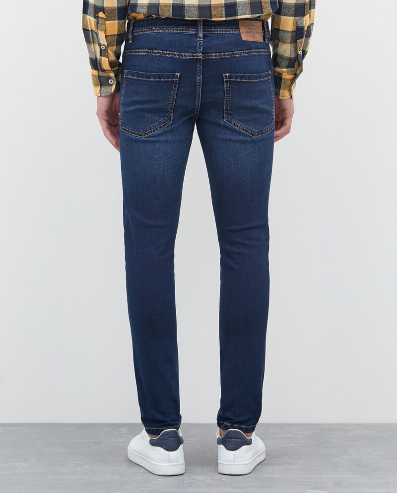 Jeans 5 tasche slim fit uomodouble bordered 1 cotone