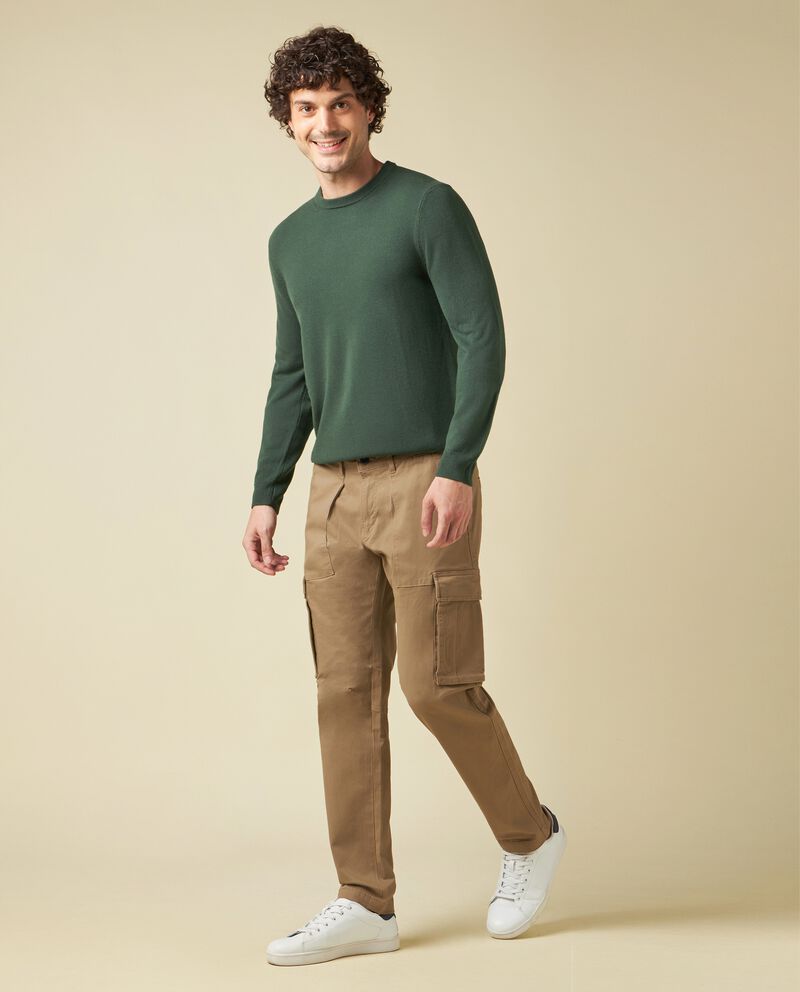 Pantalone cargo in cotone stretch uomo cover