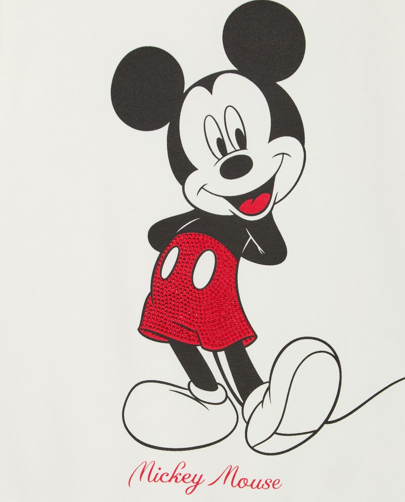 T-shirt in cotone elasticizzato con stampa Disney ragazza single tile 1 