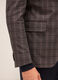 Blazer in cotone stretch a quadri uomo_2
