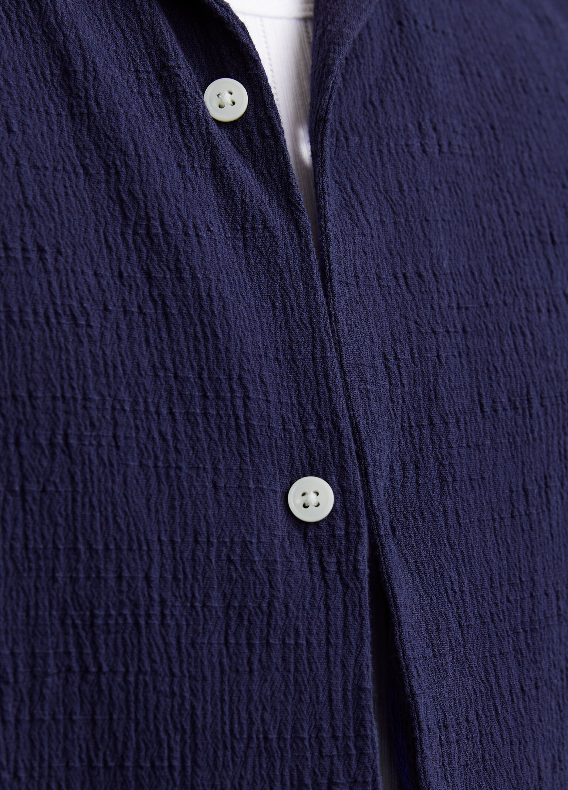 Camicia a maniche corte in garza uomo_4