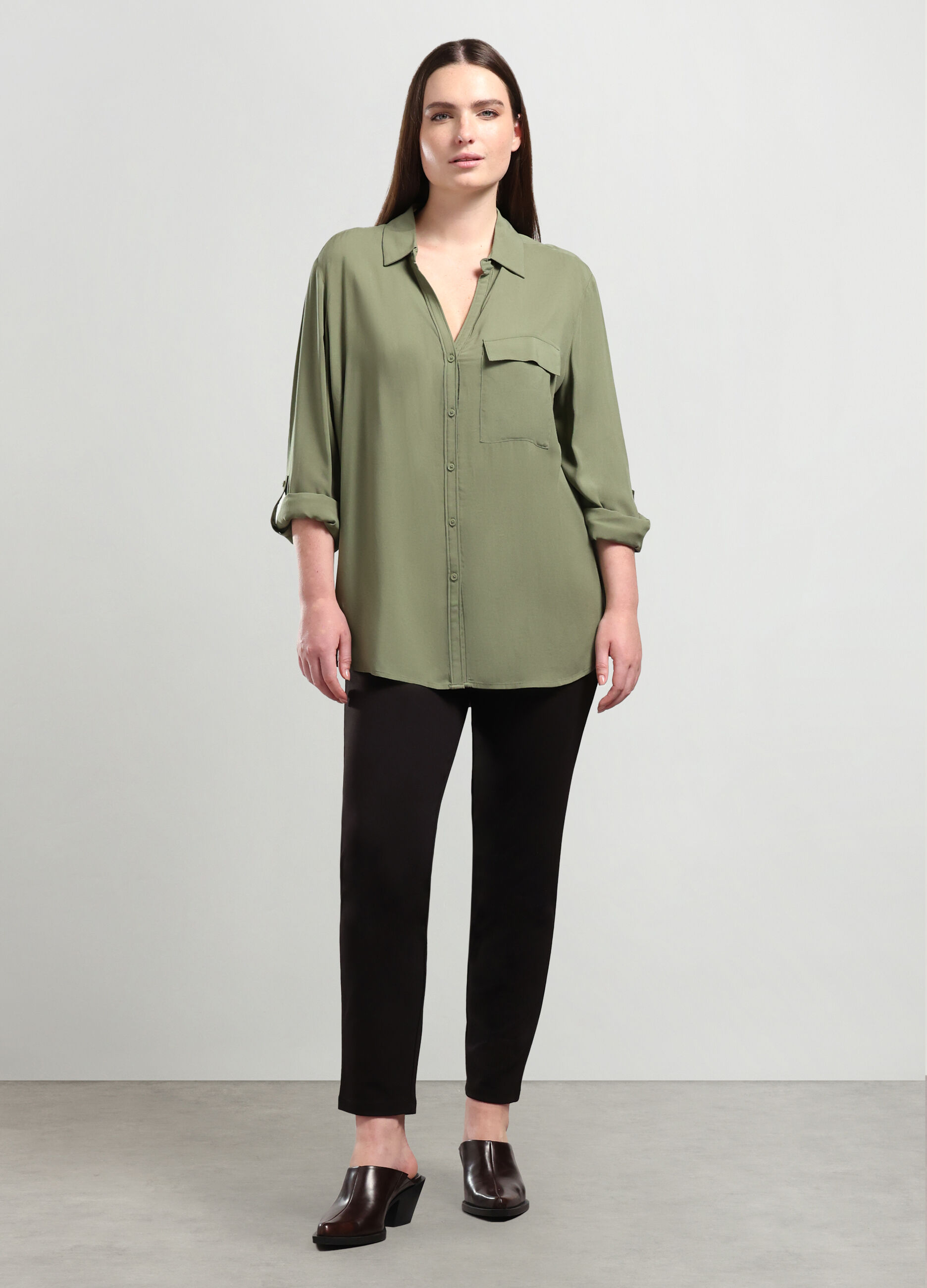 Pantaloni in punto Milano donna curvy_0