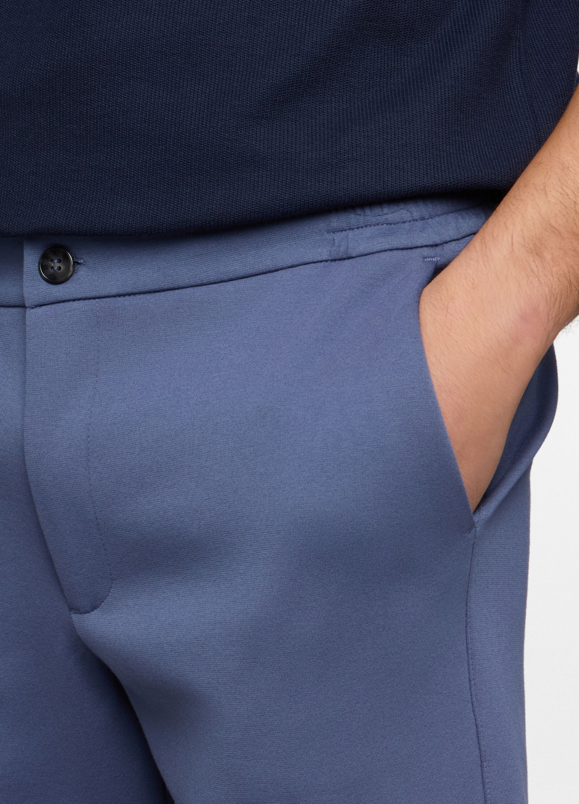 Bermuda in interlock di cotone stretch uomo_2