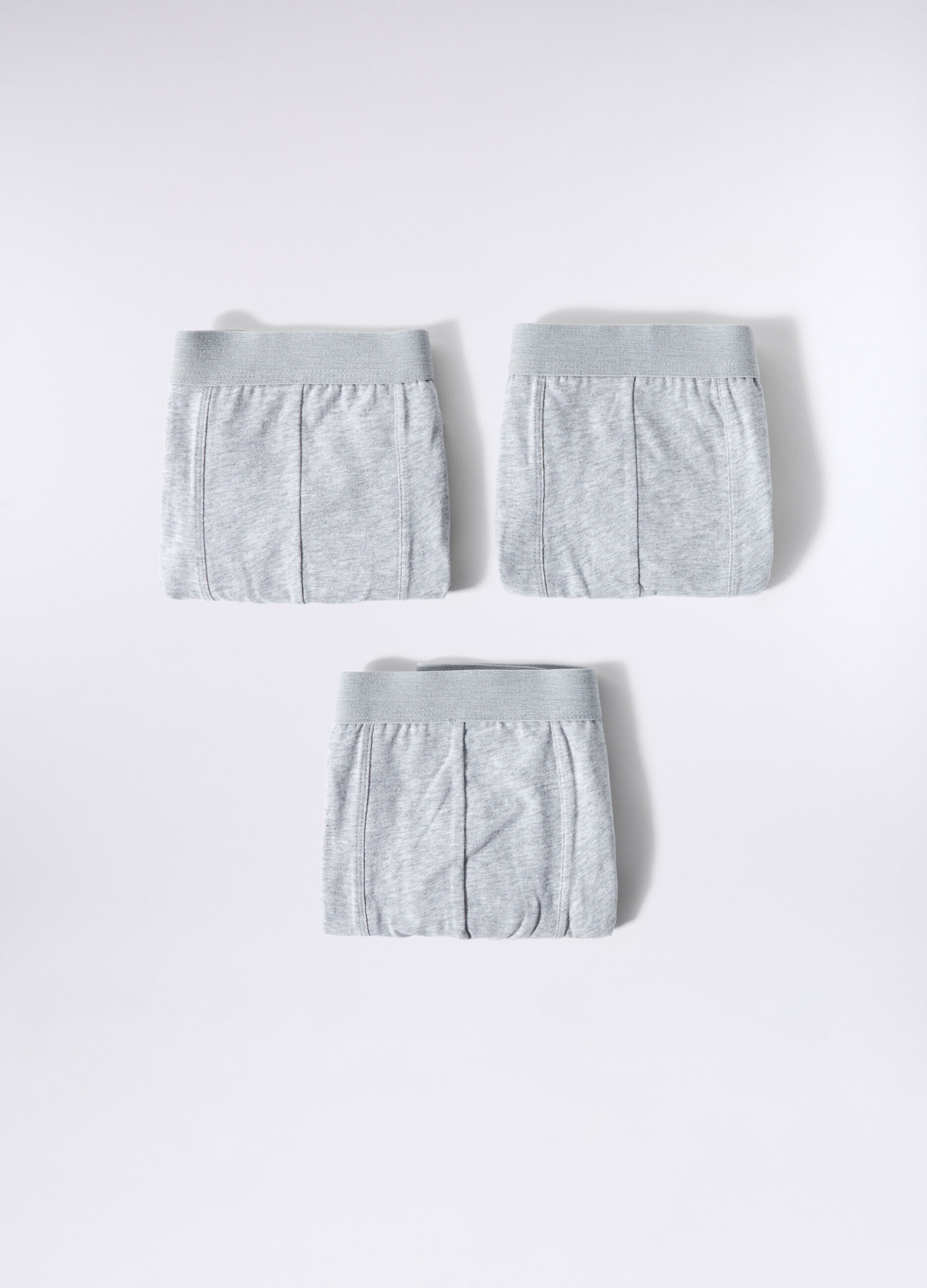 3 pack boxer tinta unita in cotone stretch uomo_1