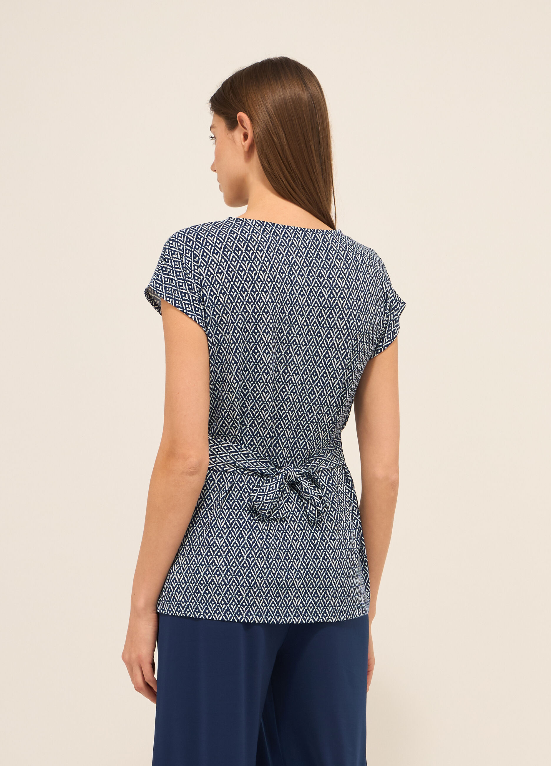 T-shirt in jersey stretch donna_1