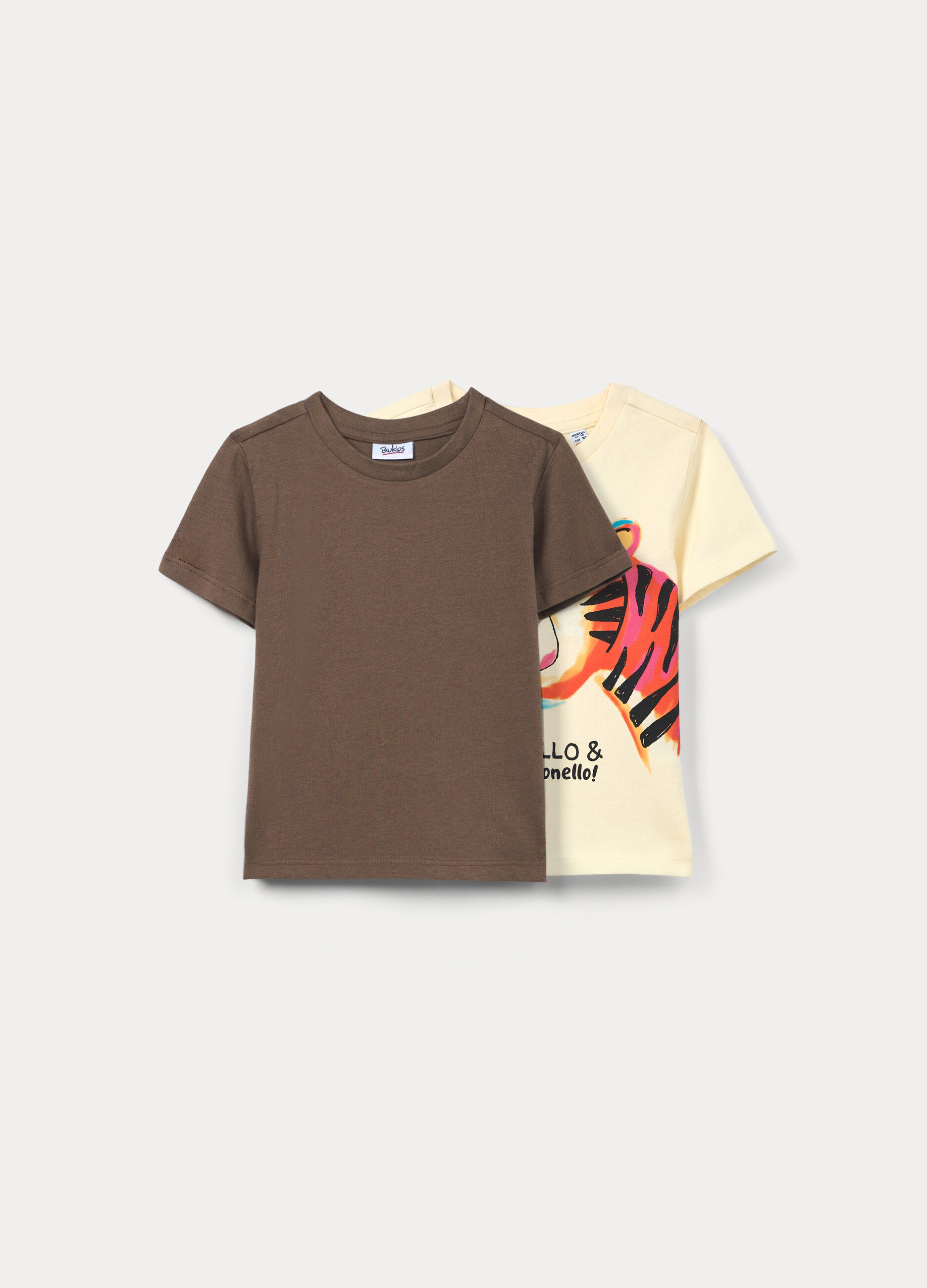 Pack 2 t-shirt in jersey di puro cotone bimbo_0