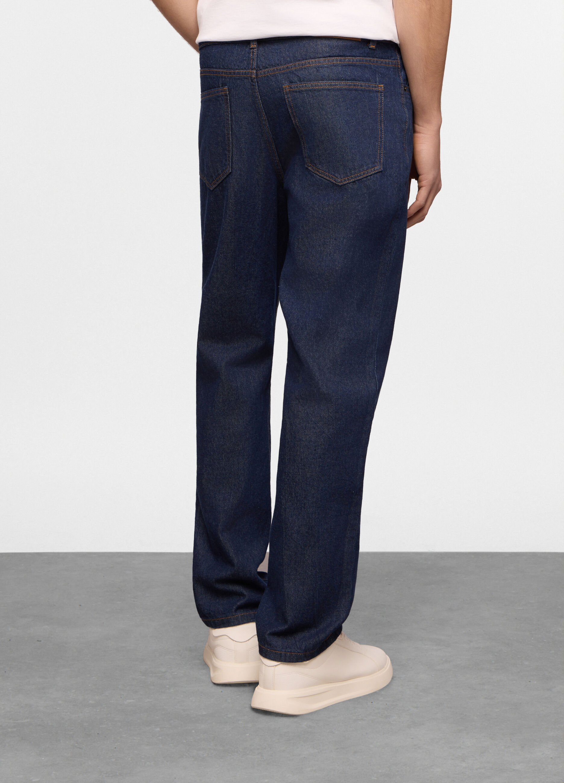 Jeans 5 tasche regular fit in denim uomo_2