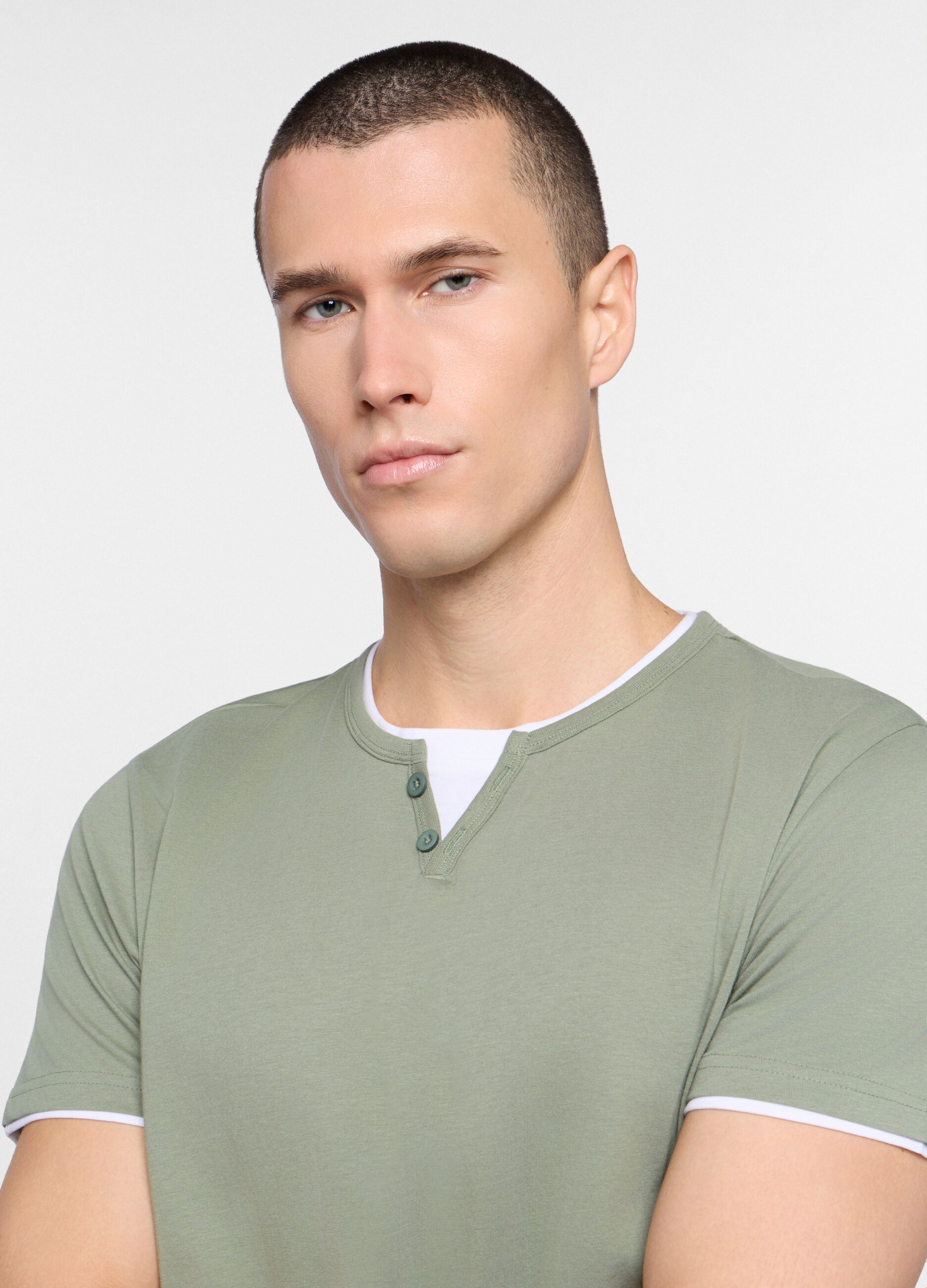 Pigiama corto a righe uomo_2