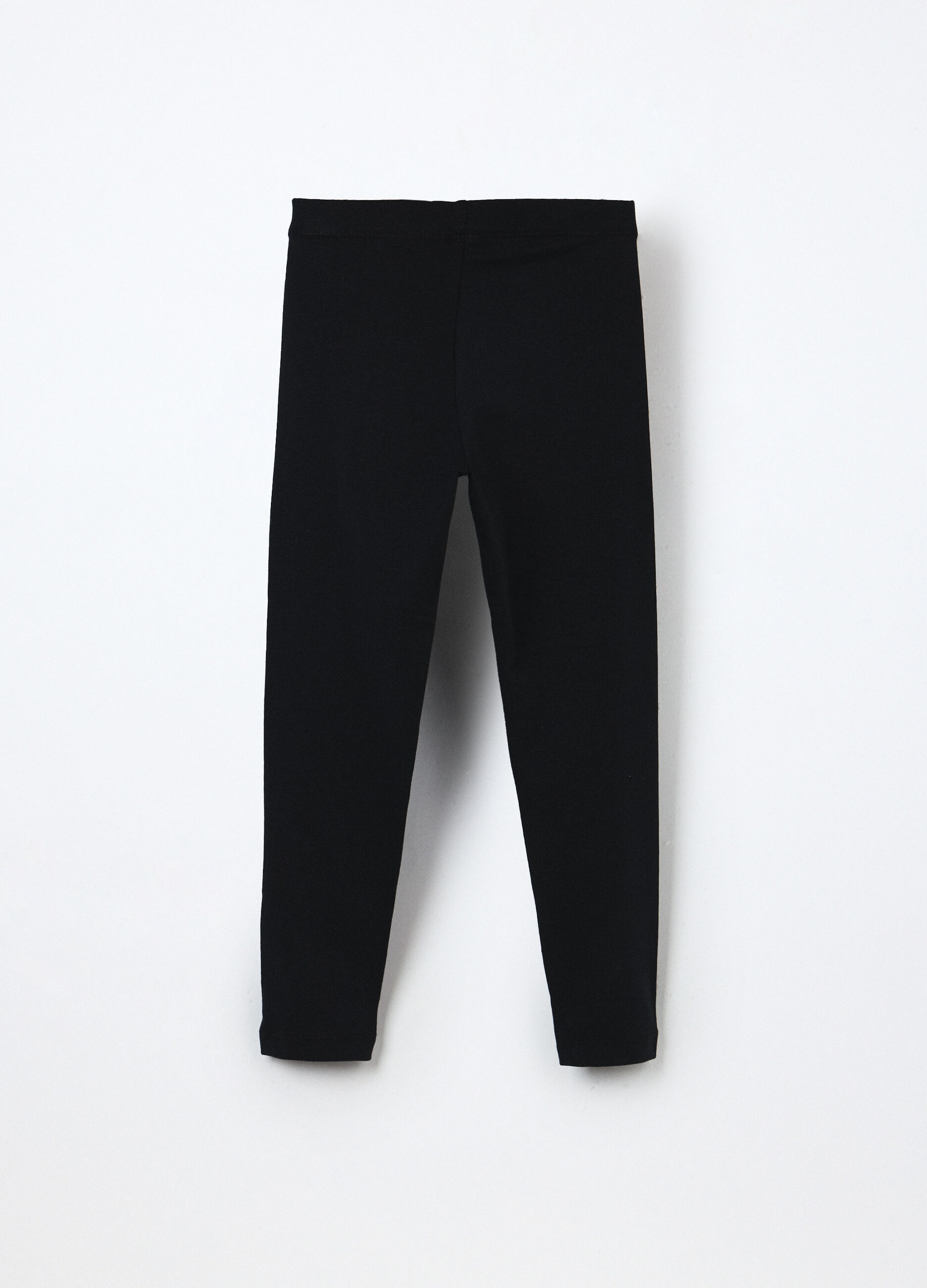 Leggings in jersey di cotone stretch bambina_1