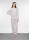 Set pigiama lungo in pile donna _0