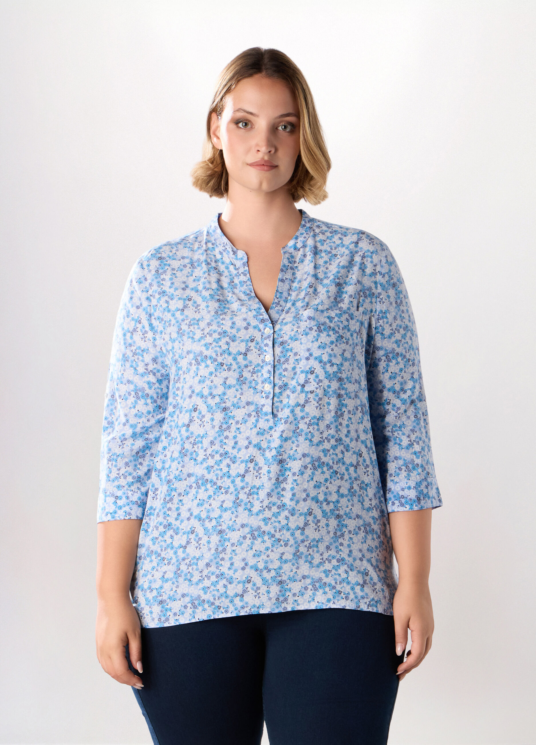 Blusa in pura viscosa donna curvy_0