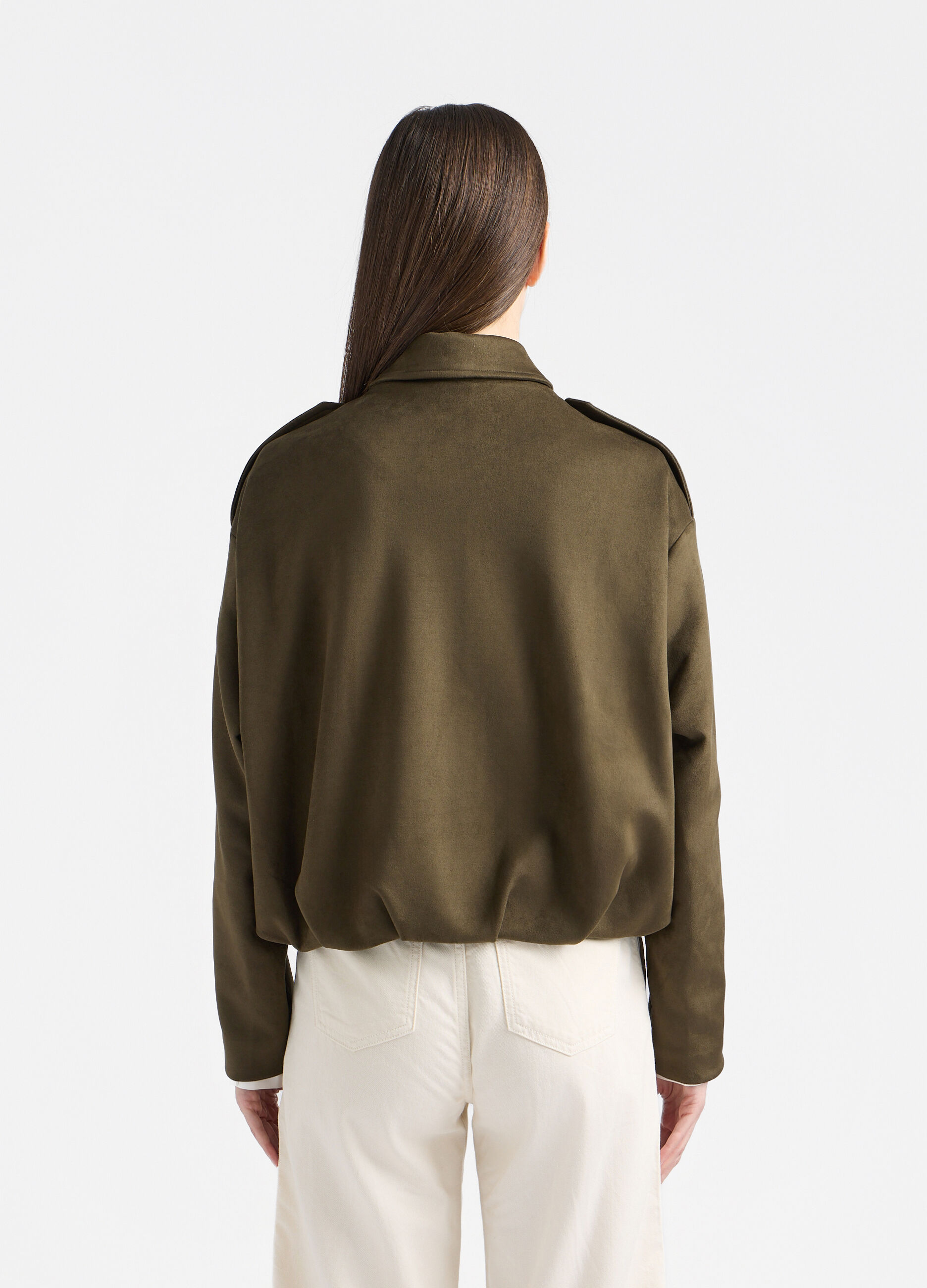 Bomber in eco pelle scamosciata donna_2