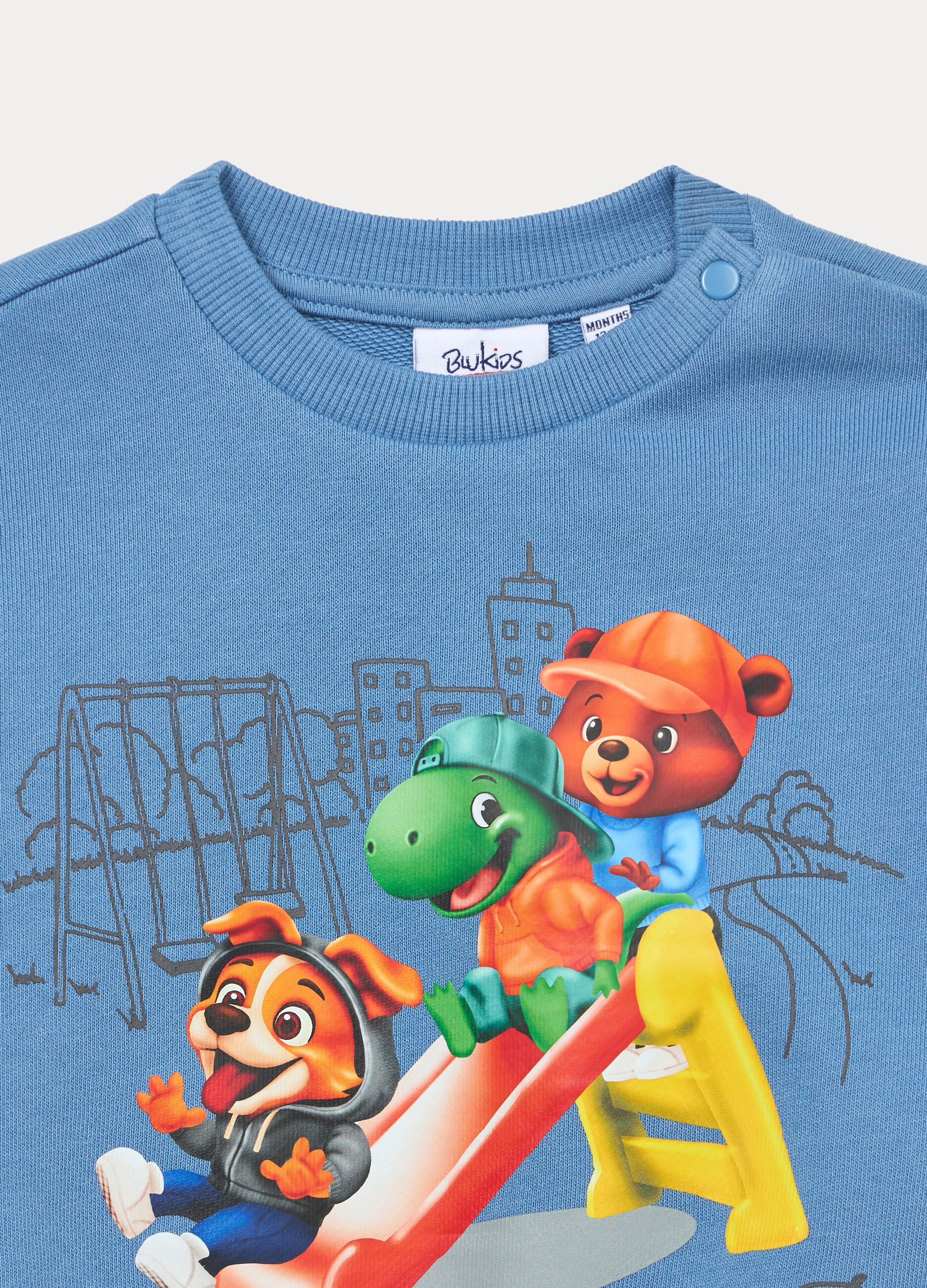 Felpa in french terry di puro cotone bimbo_2