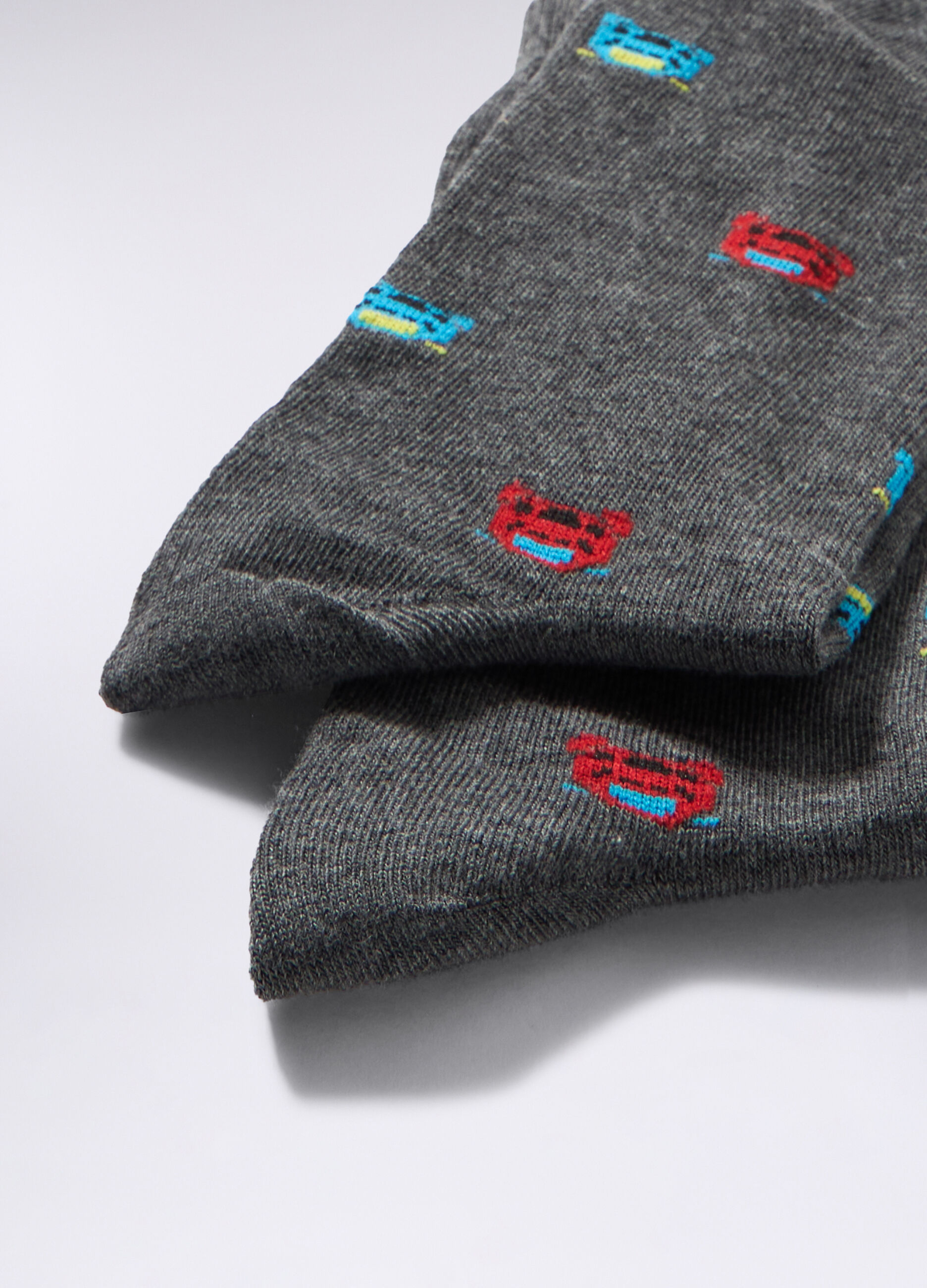 Calze corte a fantasia uomo_1