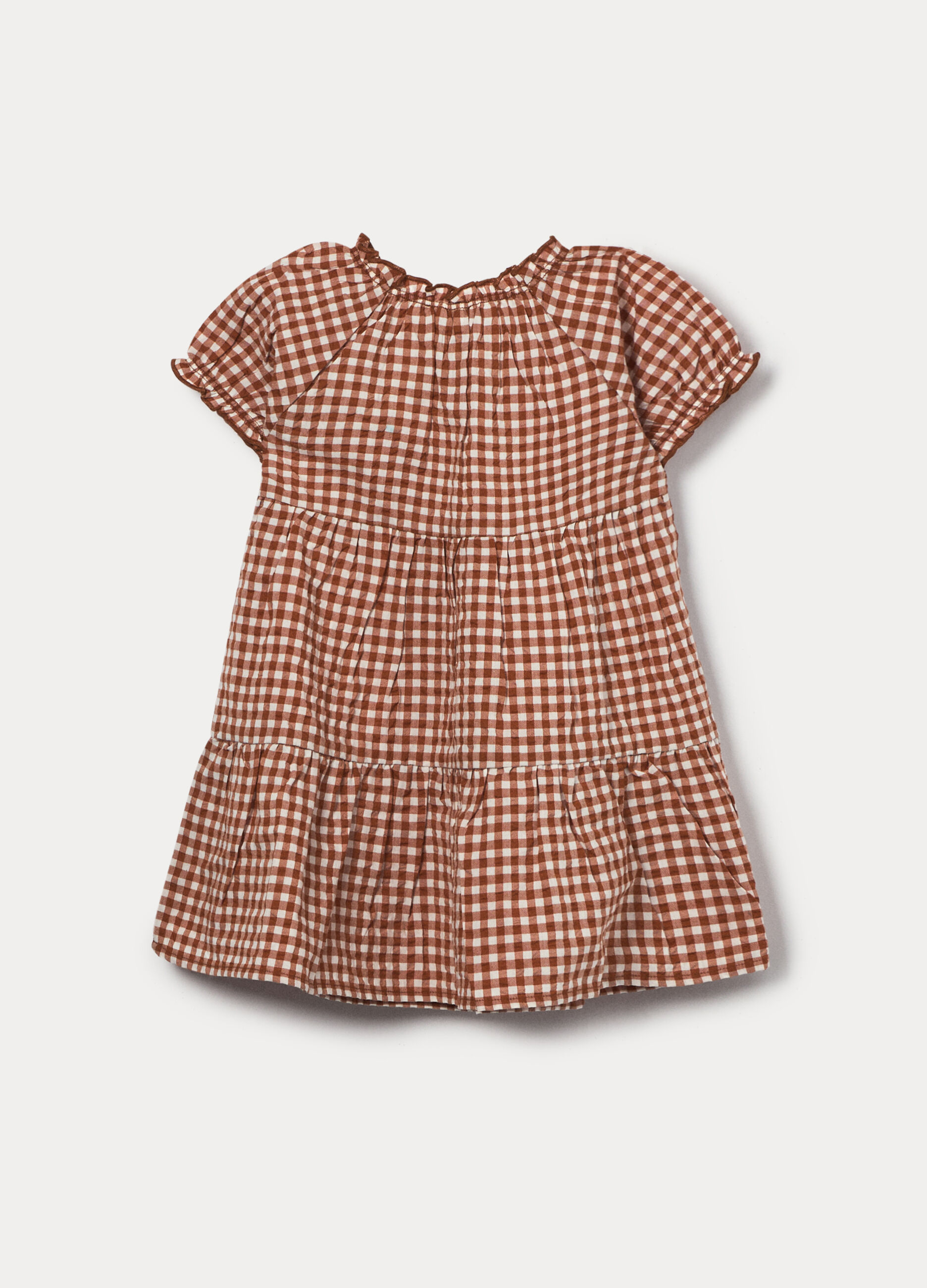 Vestito in puro cotone seersucker bimba_1