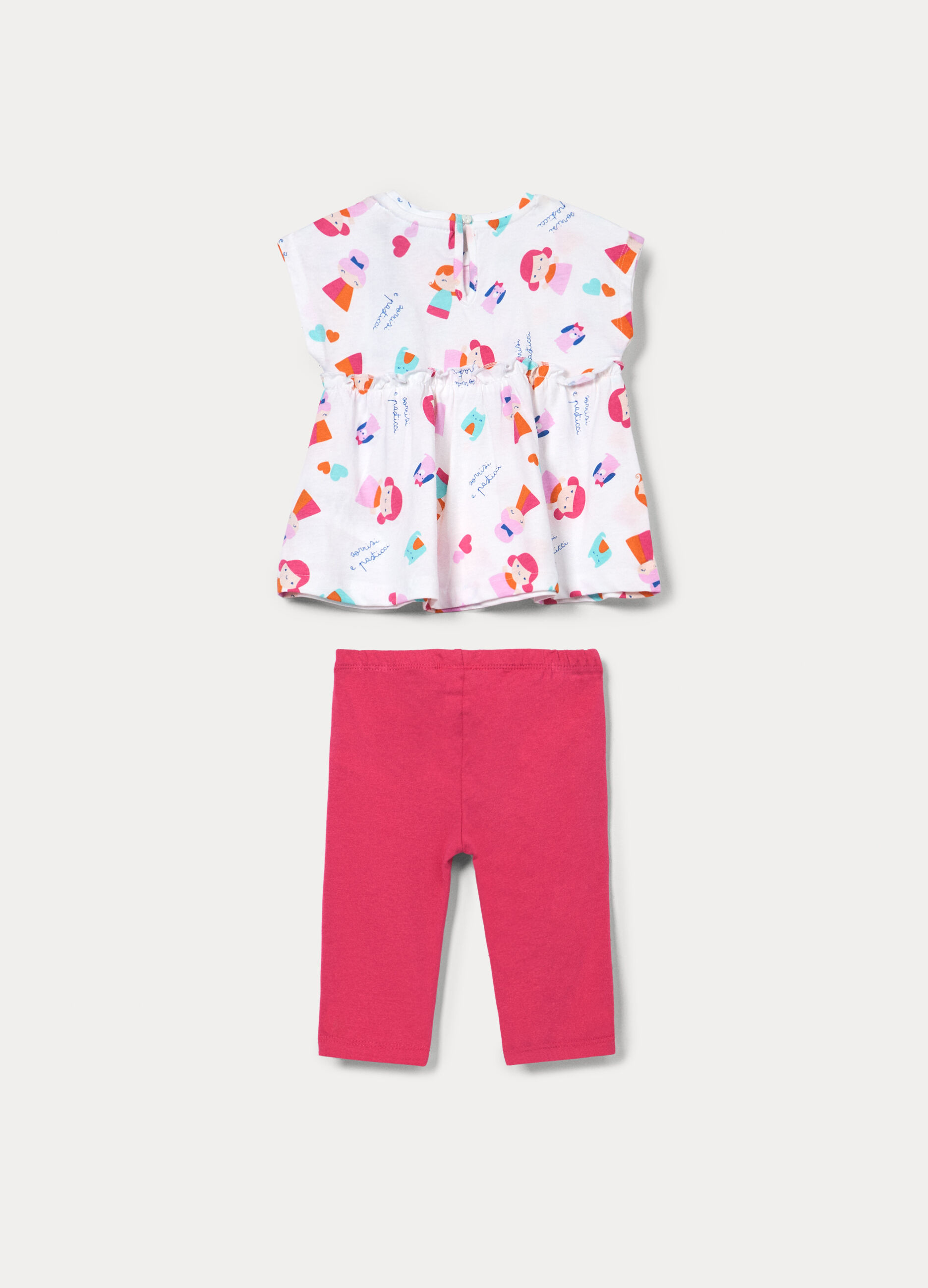 Jogging set in jersey di puro cotone bimba_1