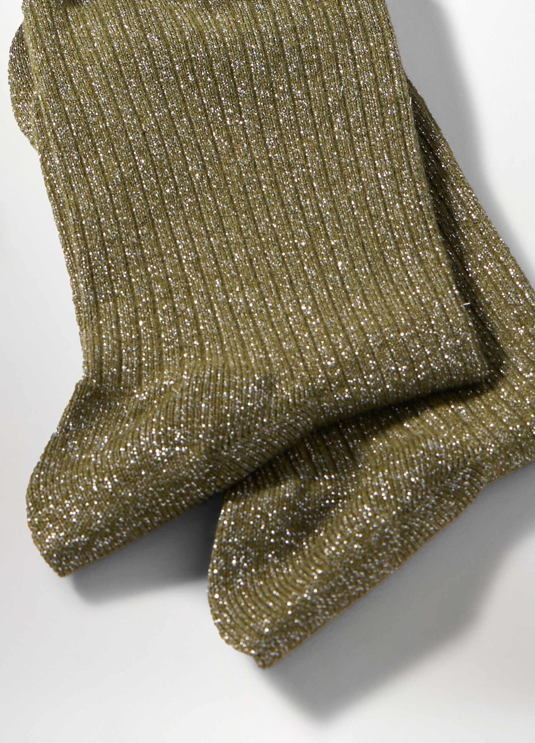 Calze misto cotone con filo lurex donna_1