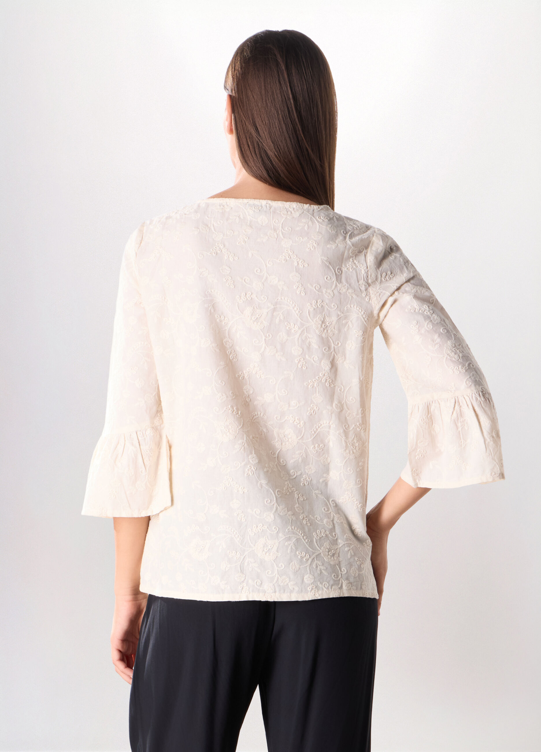 Blusa in puro cotone donna_1