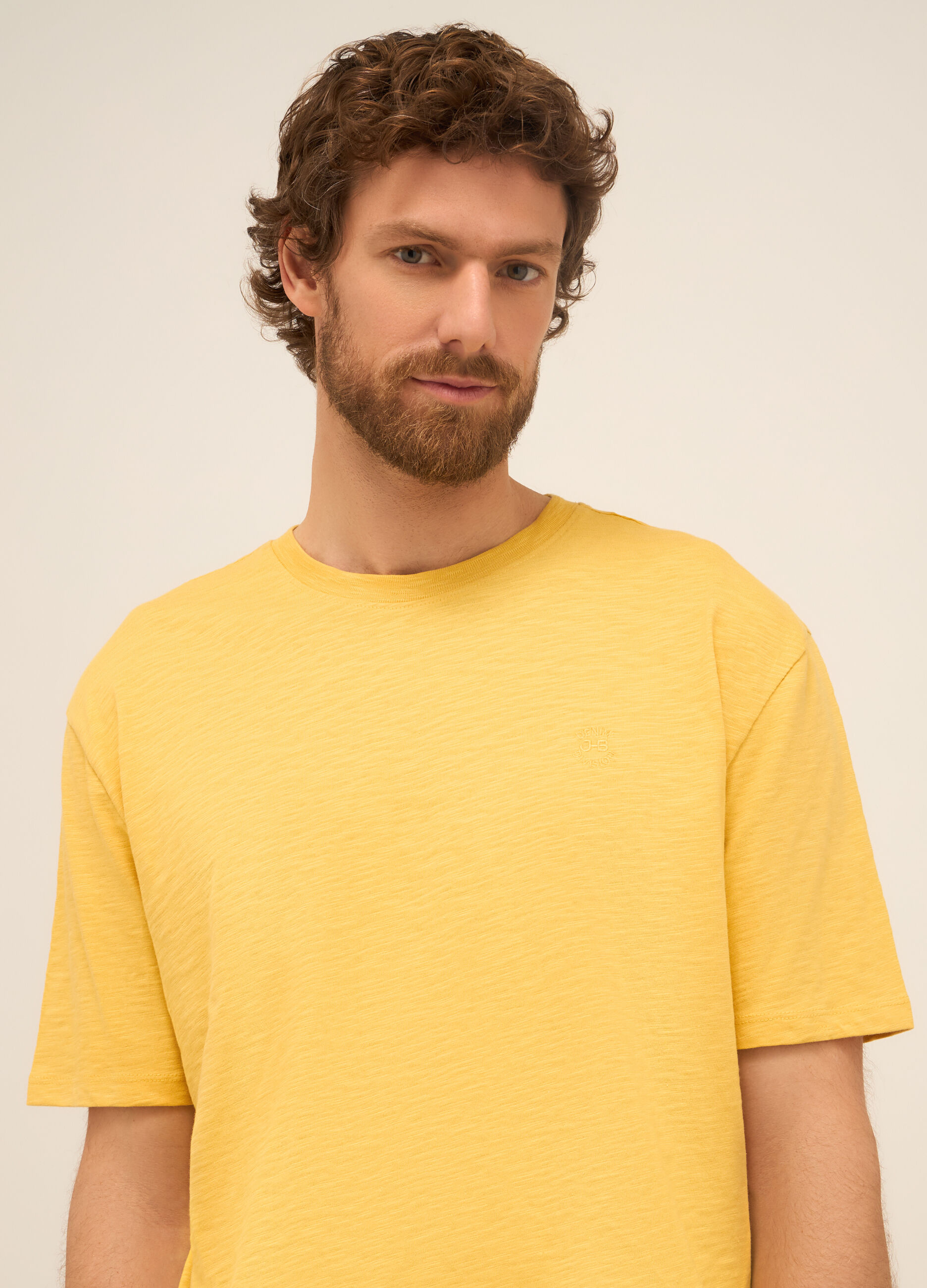 T-shirt in puro cotone con logo uomo_2