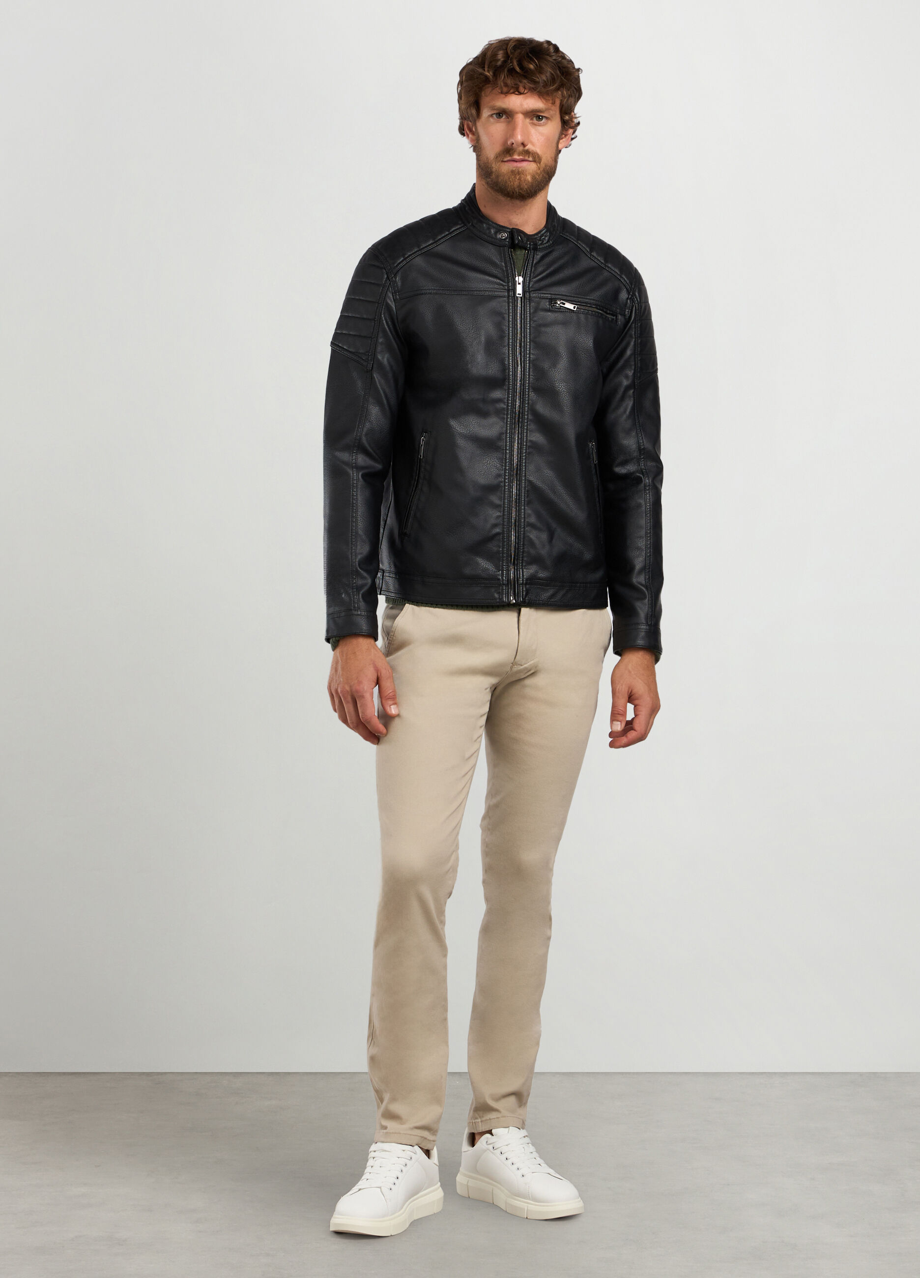 Giacche in pelle uomo online outlet