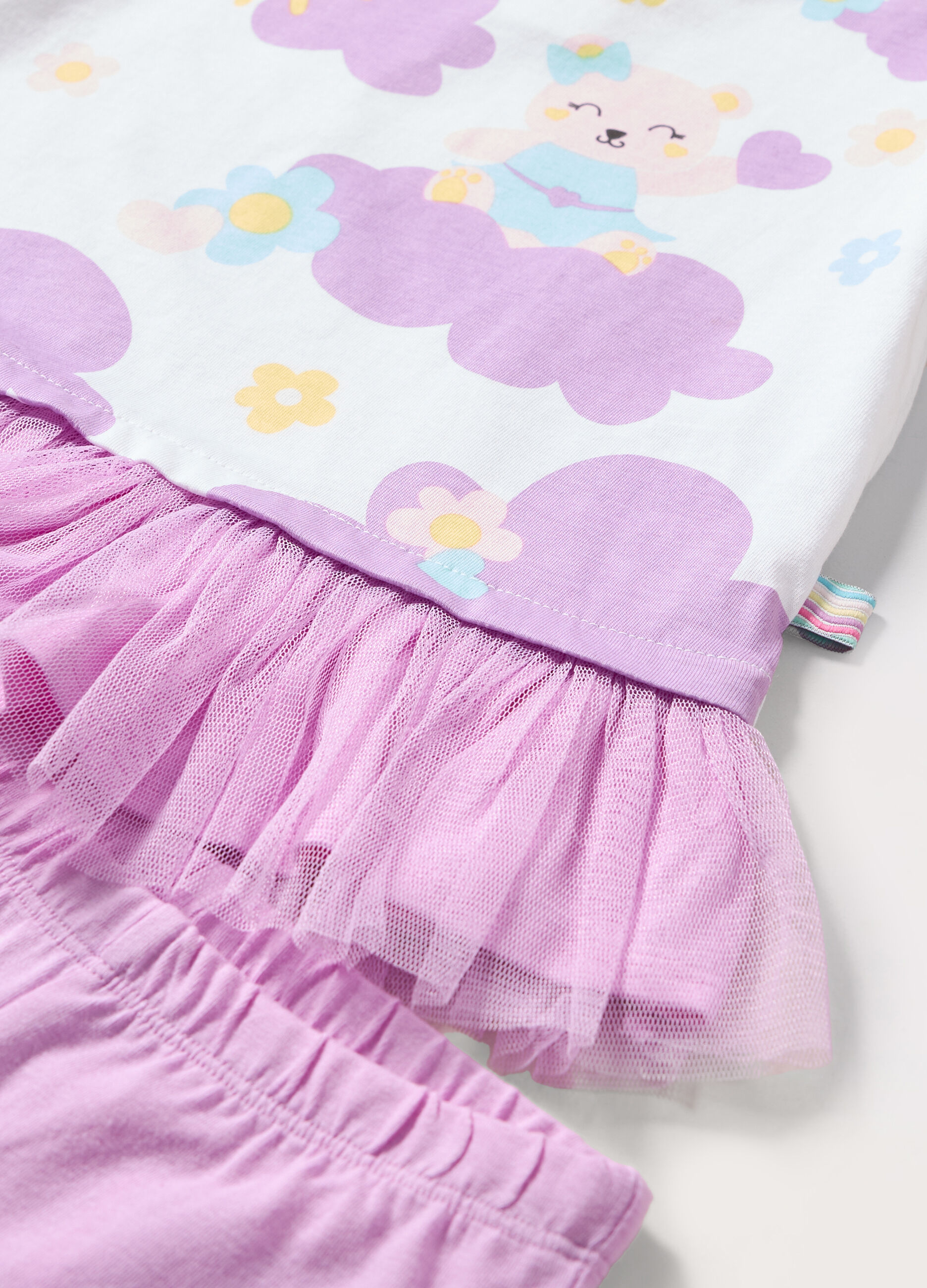 Jogging set in jersey di puro cotone neonata_1