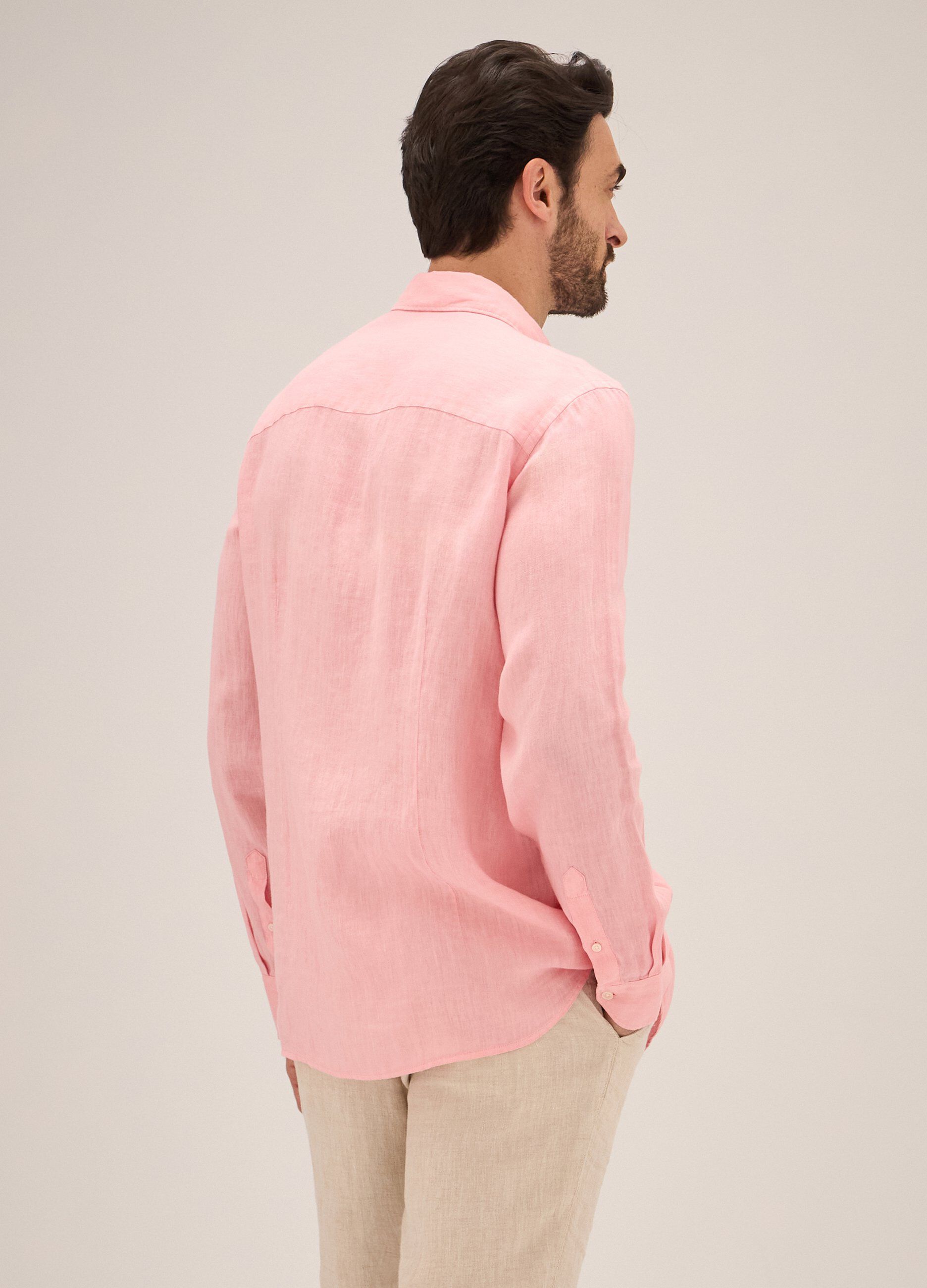 Camicia in puro lino Rumford uomo_1