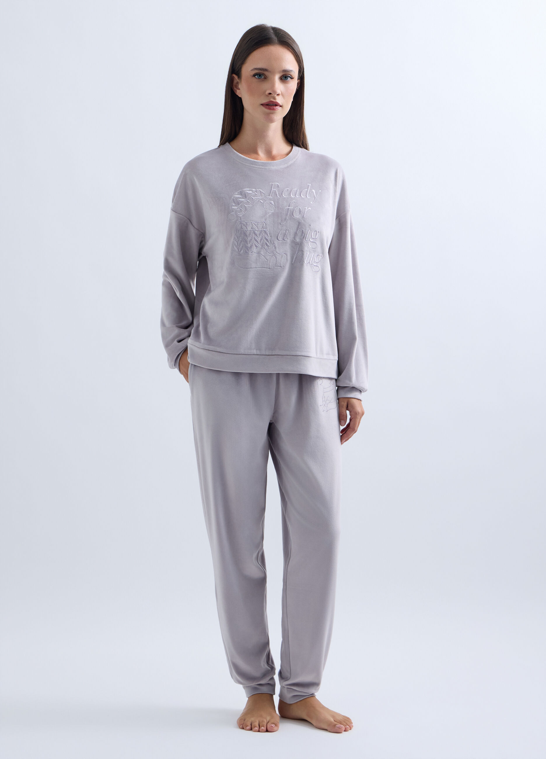 Set pigiama velour stretch donna_0