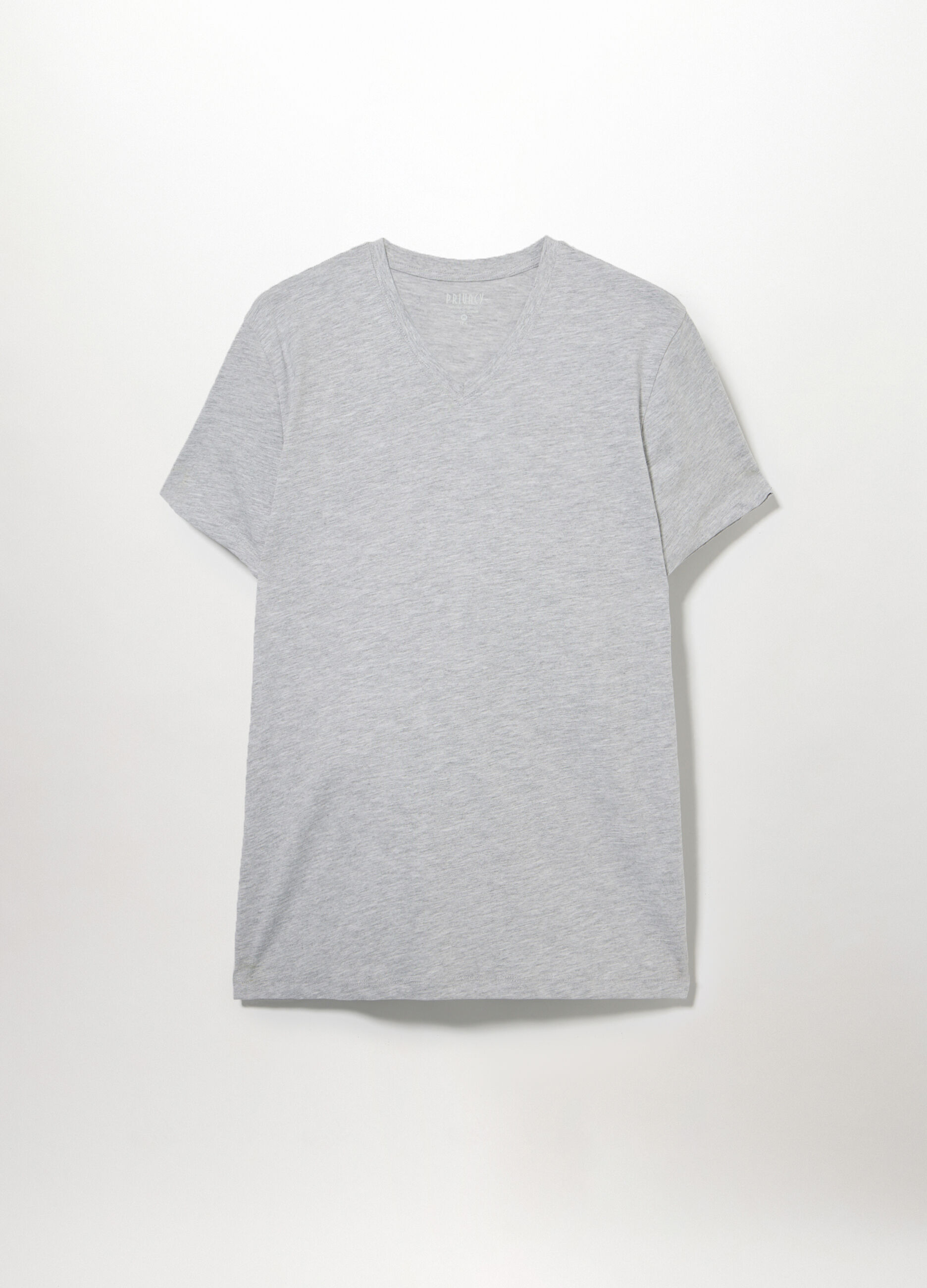 3 pack T-shirt collo a V in misto cotone uomo_1