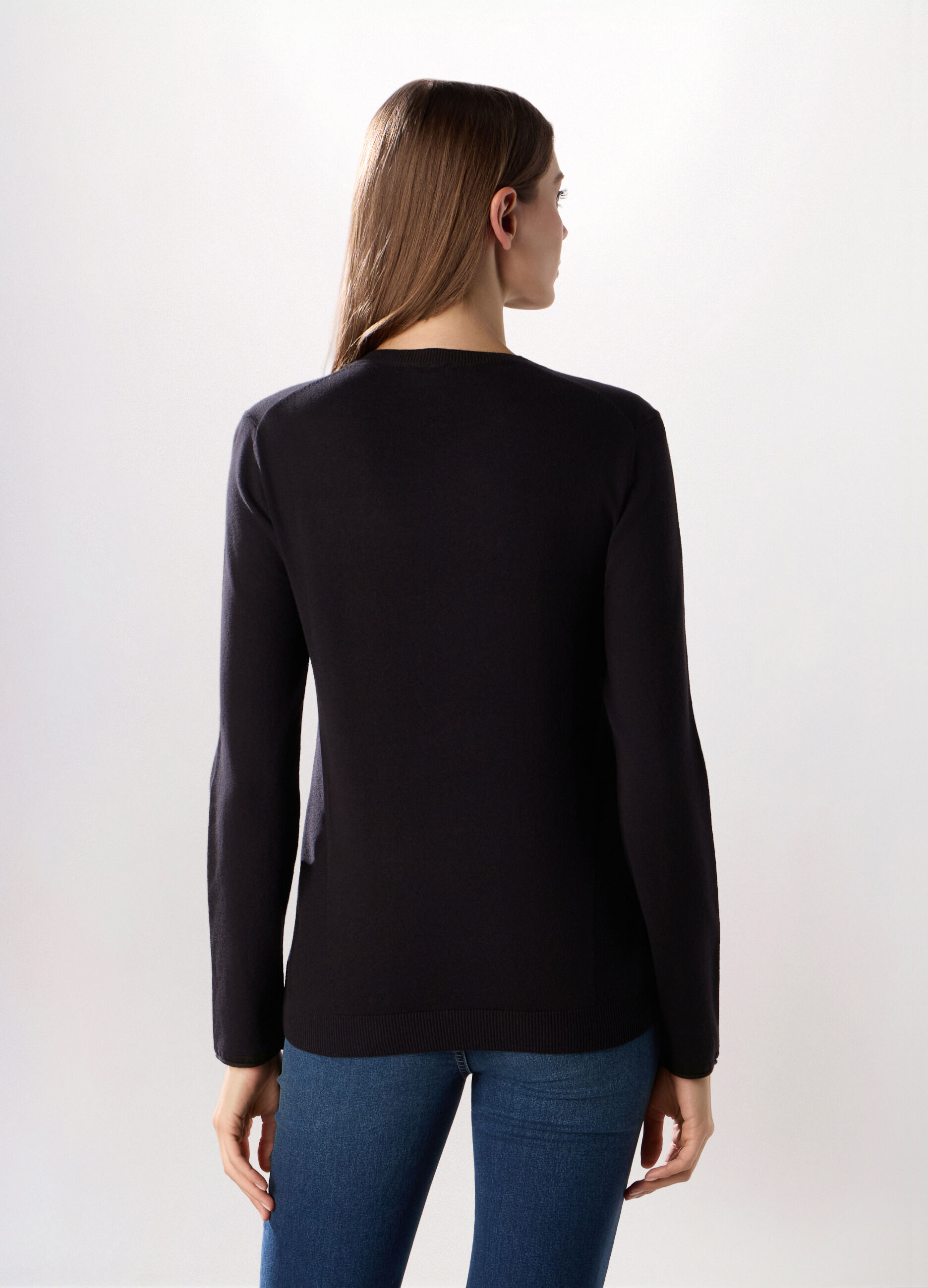 Pullover in misto cotone donna_1