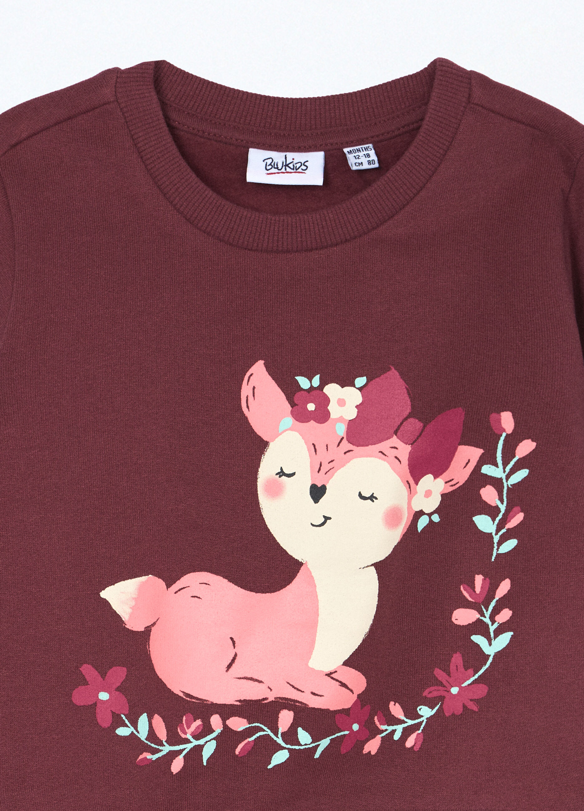 Felpa in puro cotone fleece neonata_2