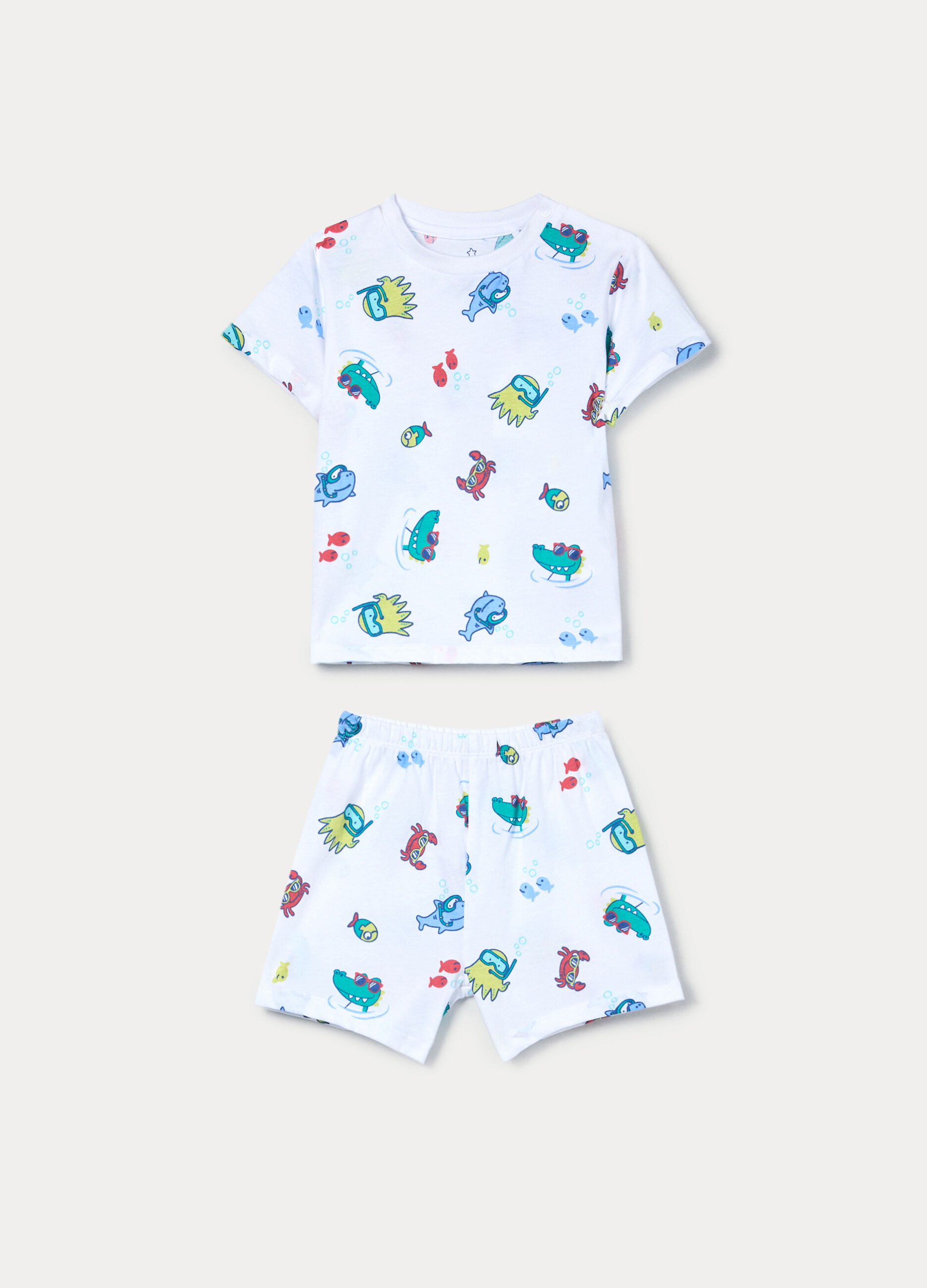 Set pigiama in jersey di puro cotone _0