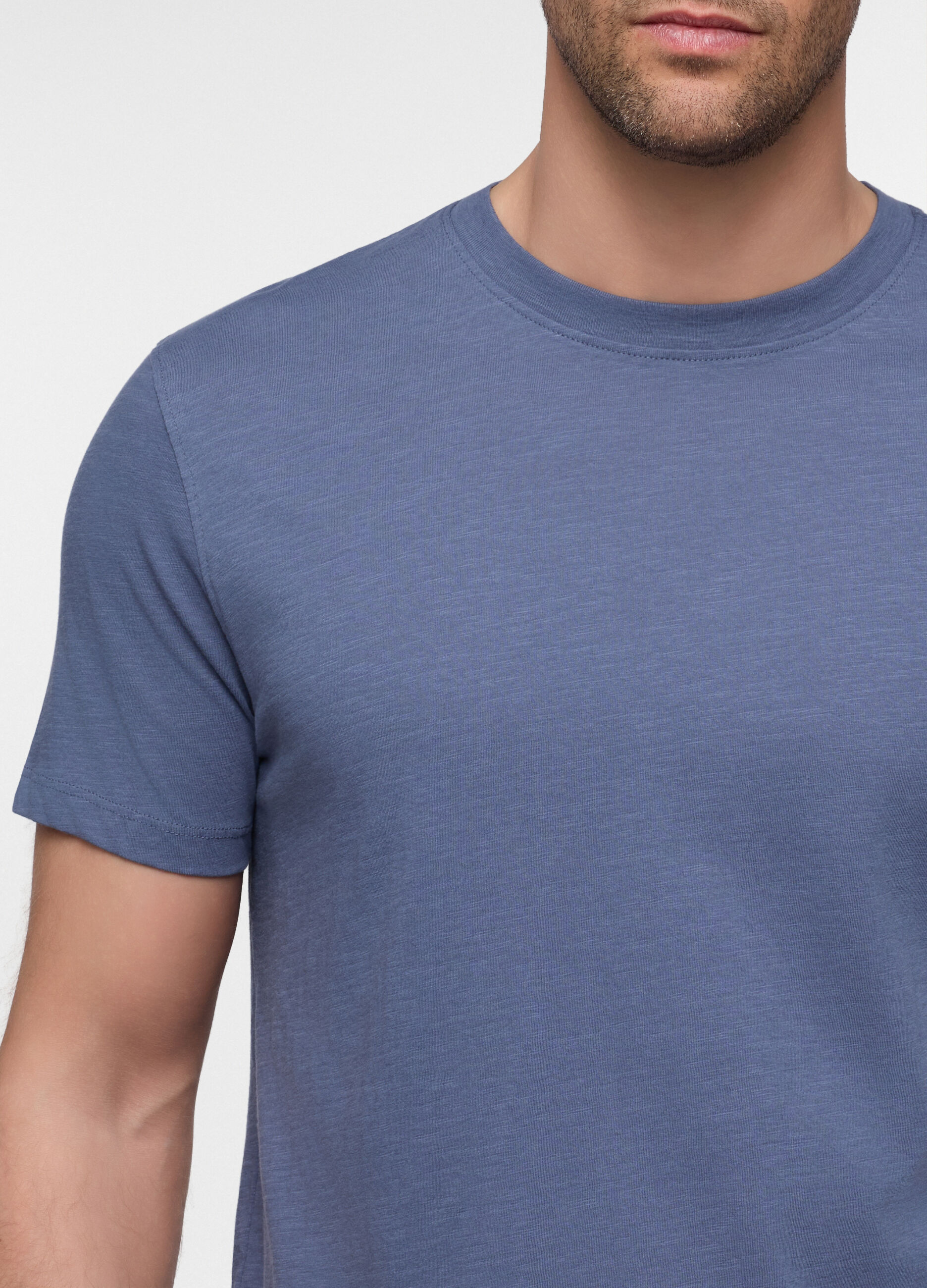 T-shirt in cotone fiammato uomo_2