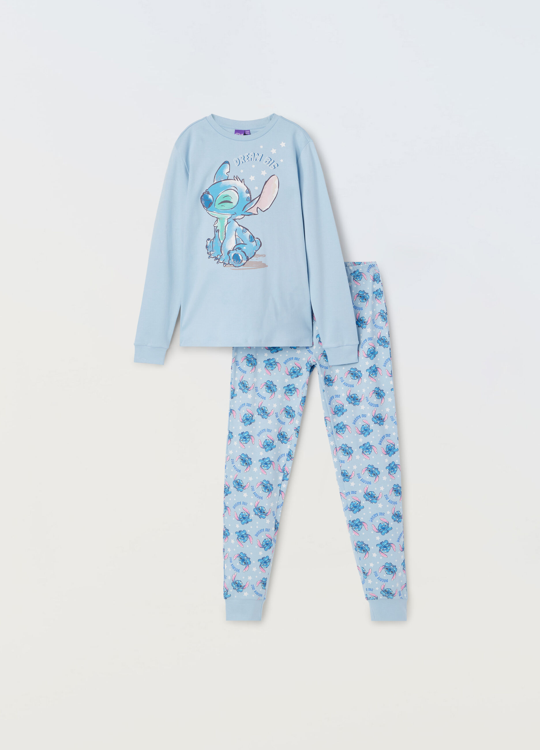 Set pigiama lungo in puro cotone ragazza_0