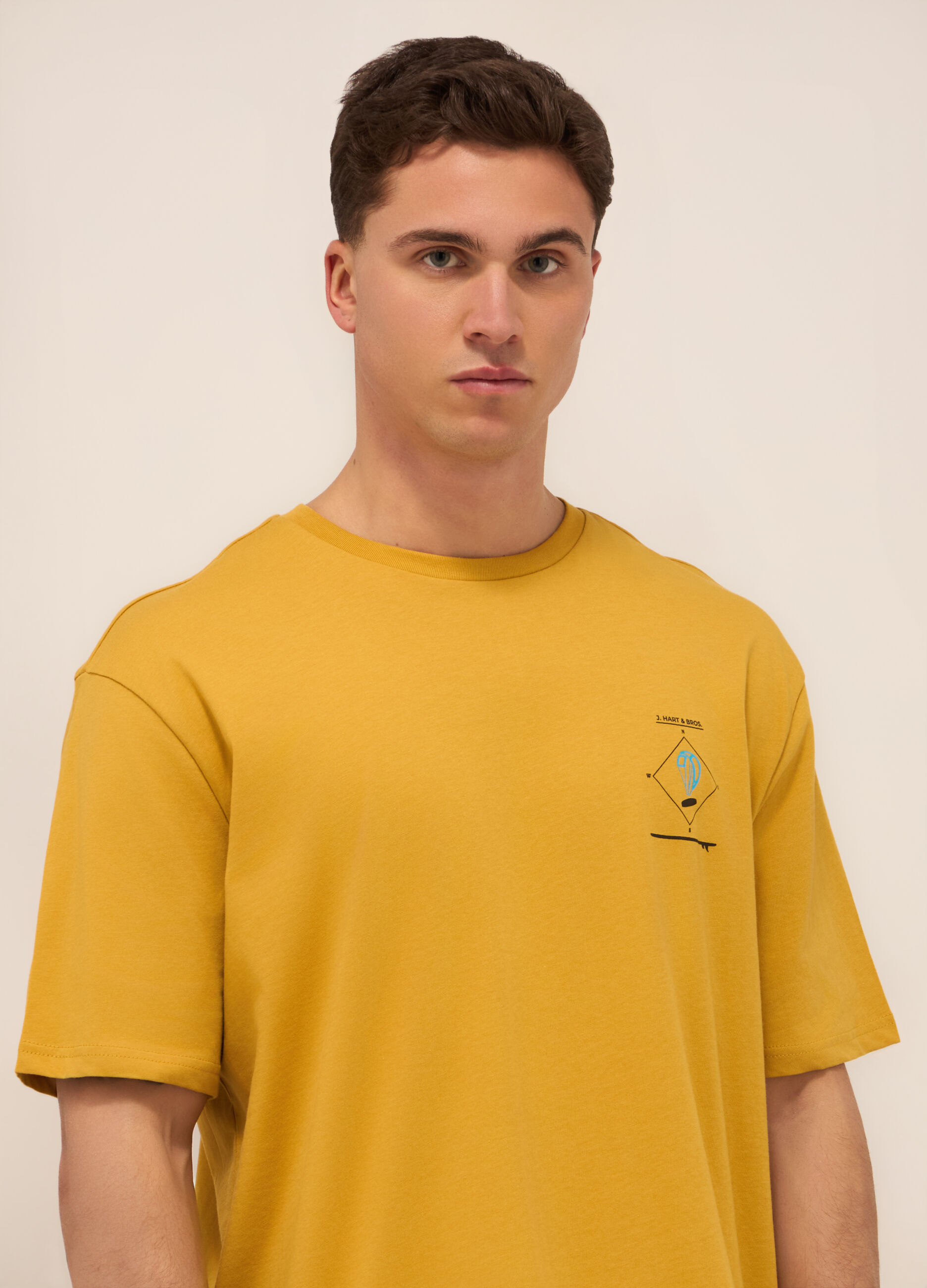 T-shirt in jersey di cotone con stampa uomo_2