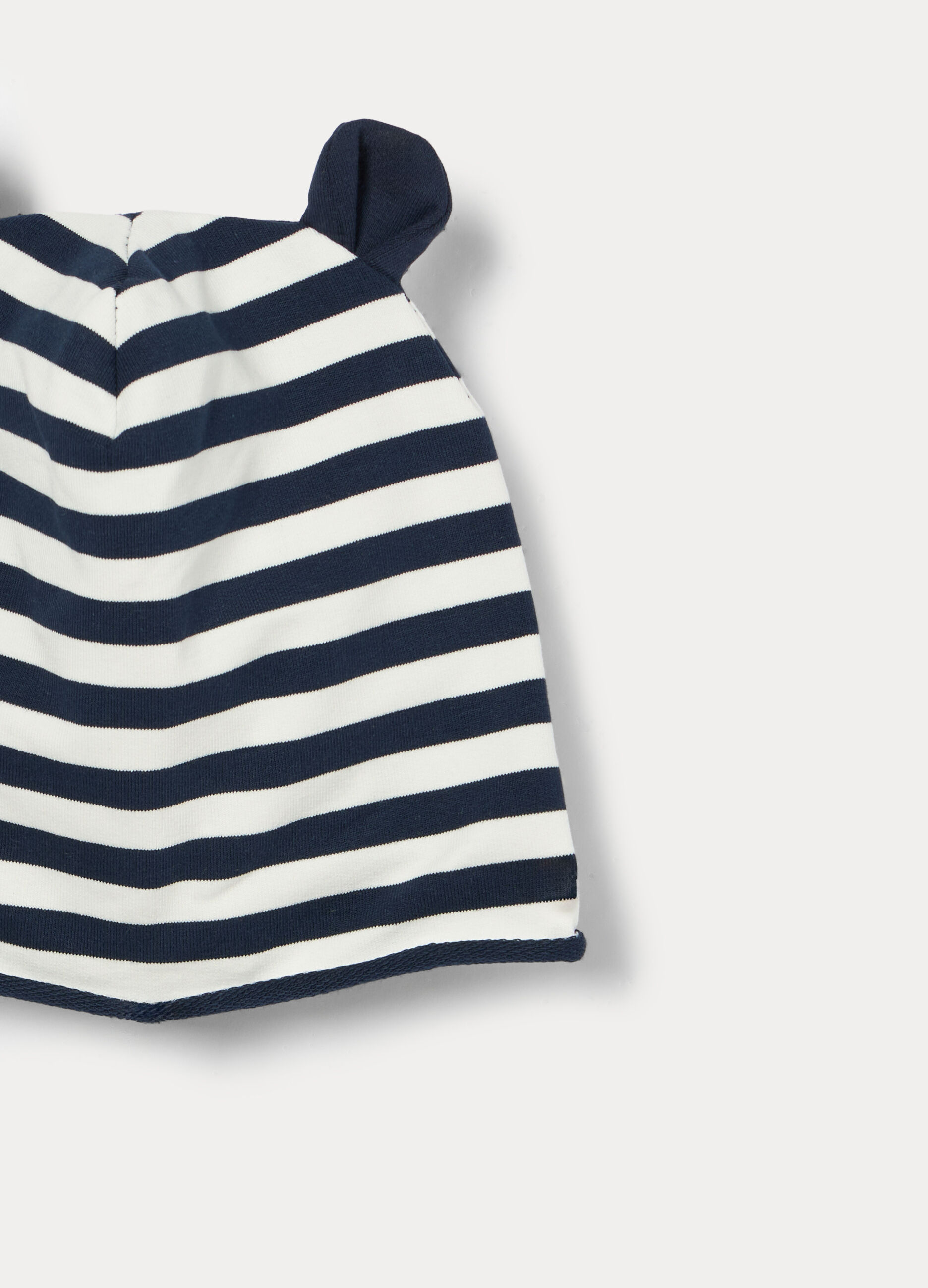 Berretto in french terry di cotone stretch neonato_2
